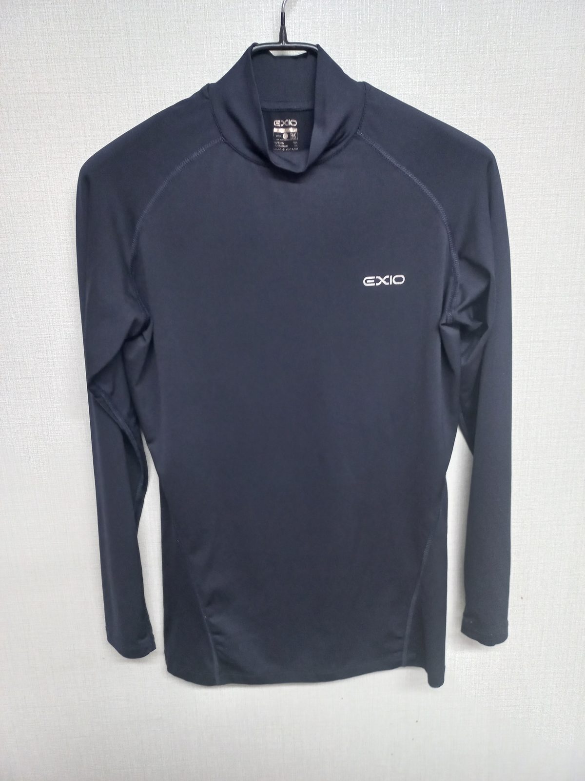 EXIO XL 기능성 하이넥 긴팔티 (딥네이비)